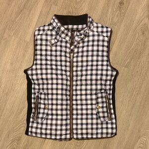 Women’s Plaid Puffer Vest